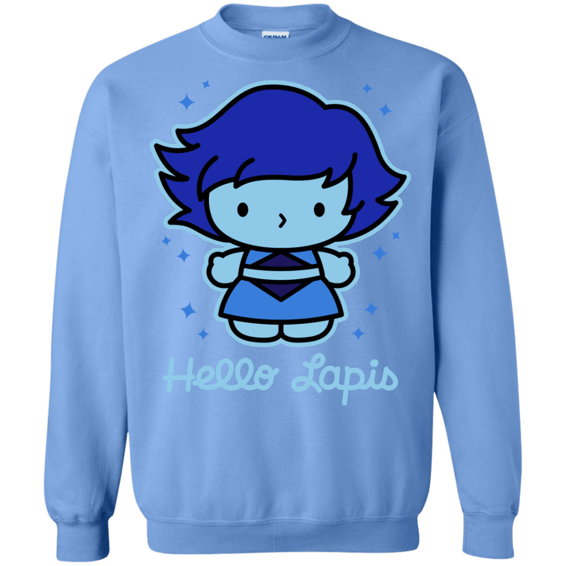 Sweatshirts Carolina Blue / S Hello Lapis Crewneck Sweatshirt