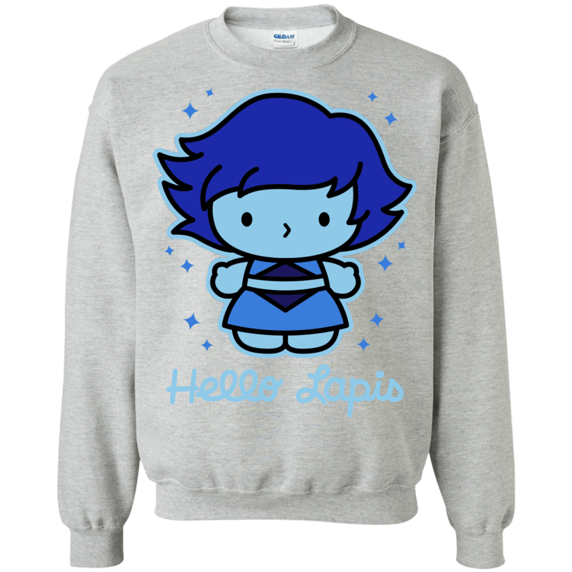 Sweatshirts Sport Grey / S Hello Lapis Crewneck Sweatshirt
