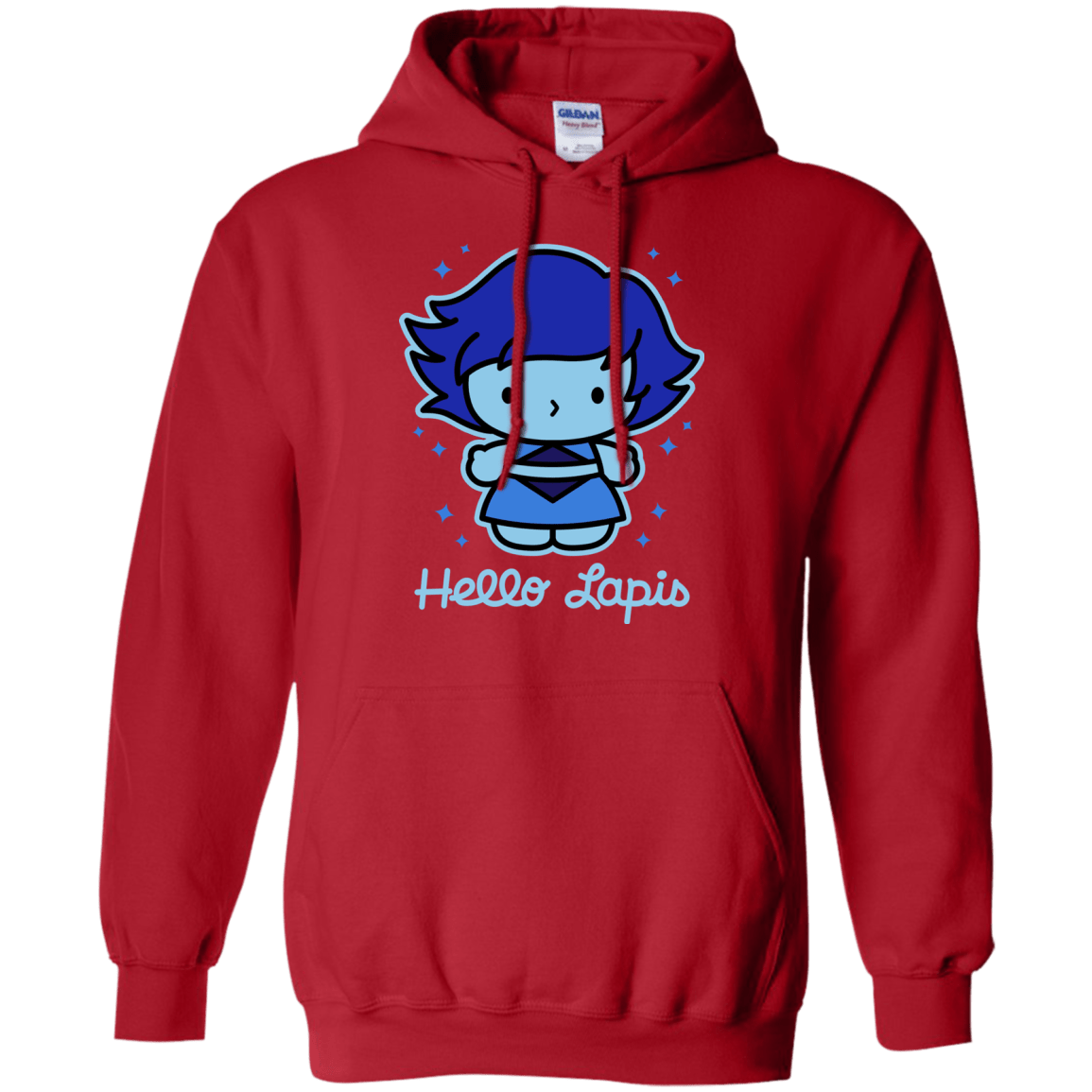 Sweatshirts Red / S Hello Lapis Pullover Hoodie