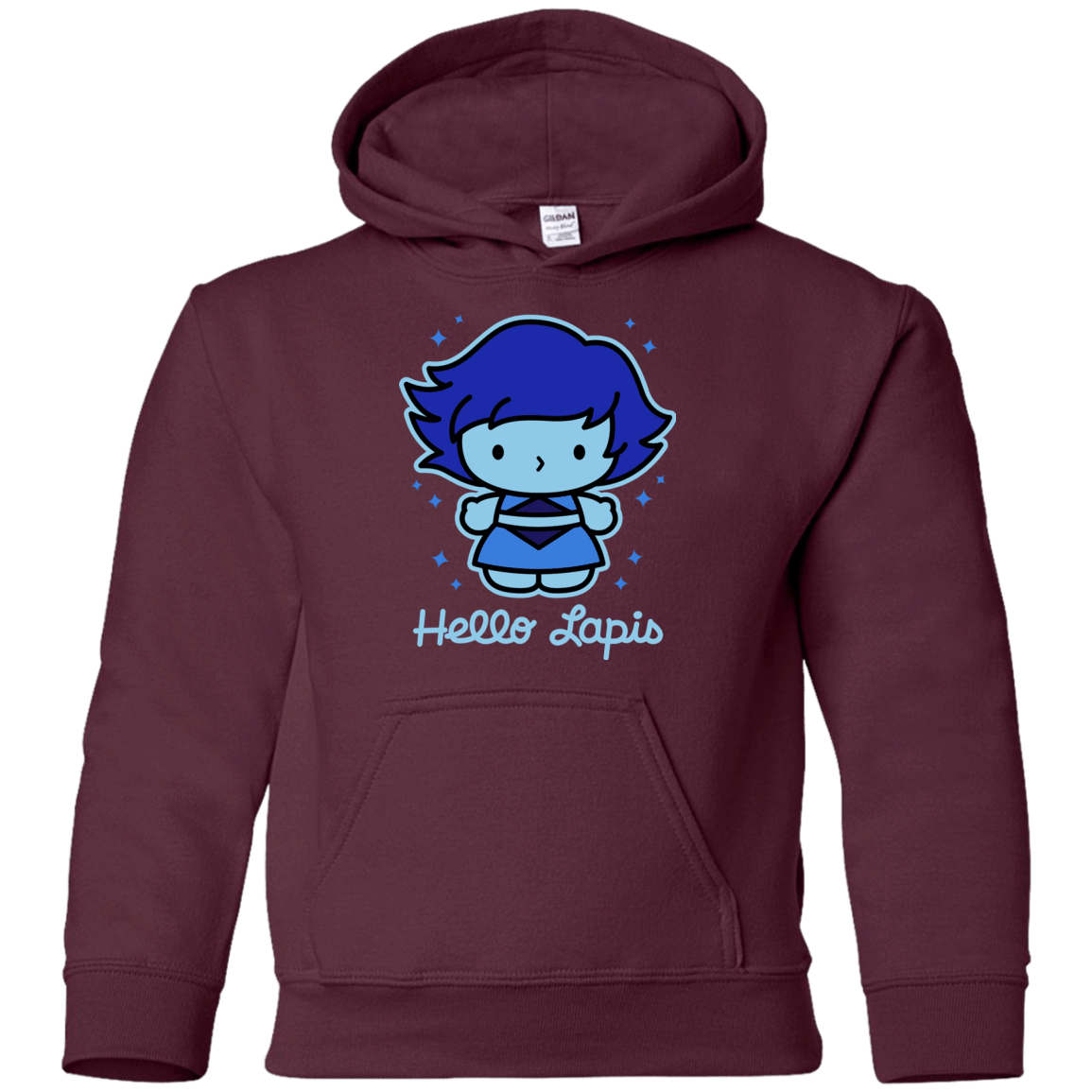 Sweatshirts Maroon / YS Hello Lapis Youth Hoodie