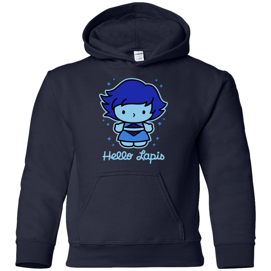Sweatshirts Navy / YS Hello Lapis Youth Hoodie