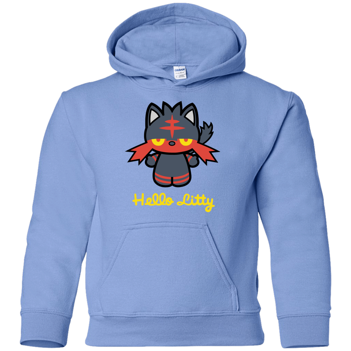 Sweatshirts Carolina Blue / YS Hello Litty Youth Hoodie
