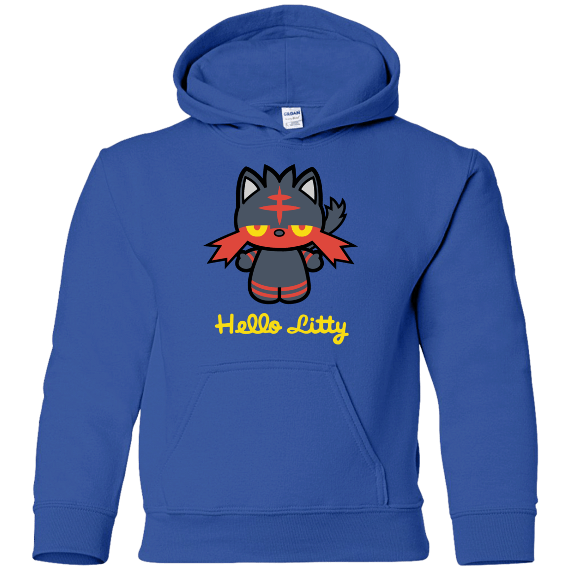 Sweatshirts Royal / YS Hello Litty Youth Hoodie