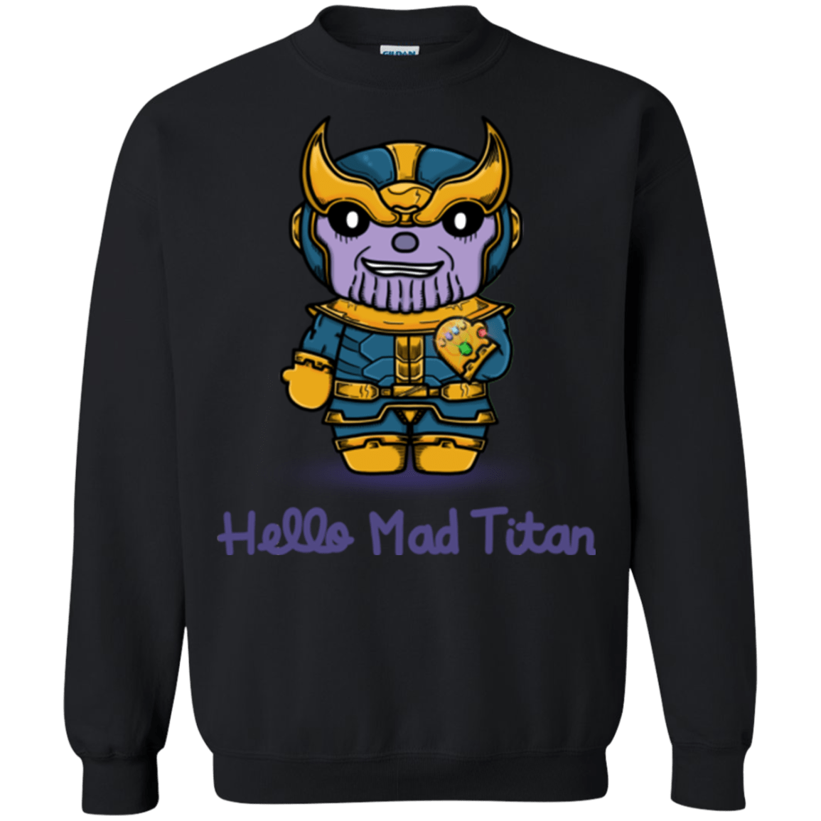 Sweatshirts Black / S Hello Mad Titan Crewneck Sweatshirt
