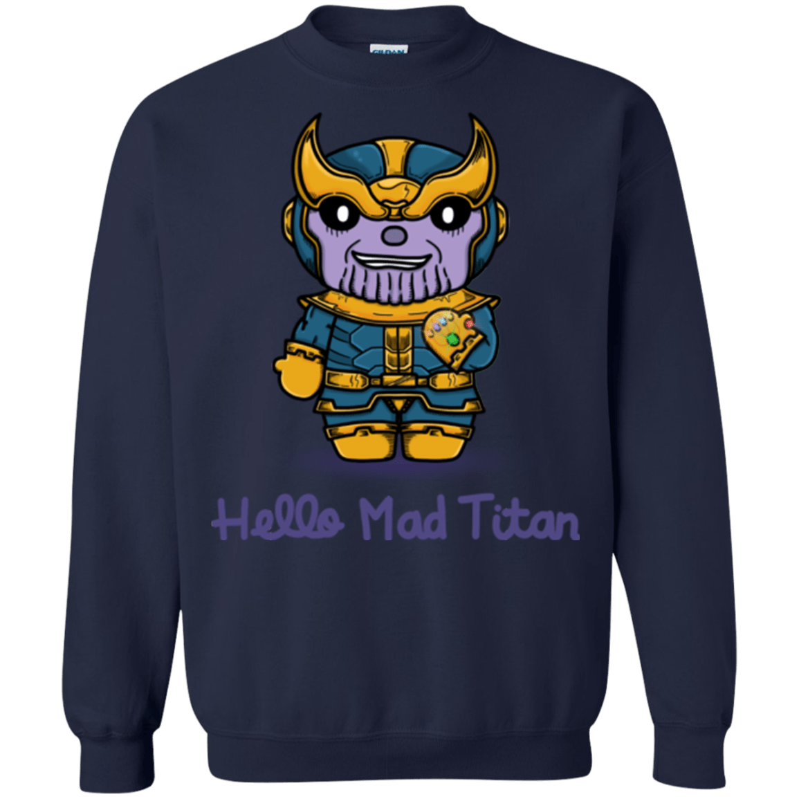 Sweatshirts Navy / S Hello Mad Titan Crewneck Sweatshirt