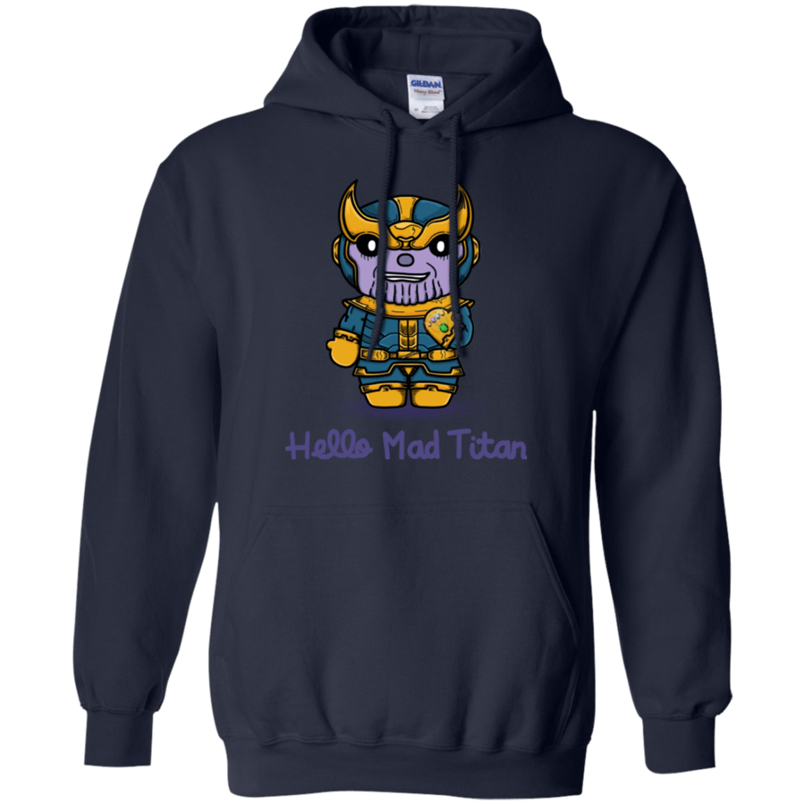 Sweatshirts Navy / S Hello Mad Titan Pullover Hoodie