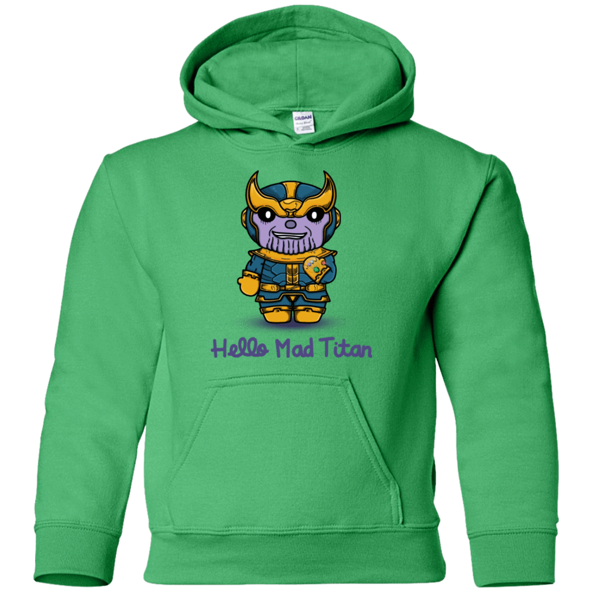 Sweatshirts Irish Green / YS Hello Mad Titan Youth Hoodie