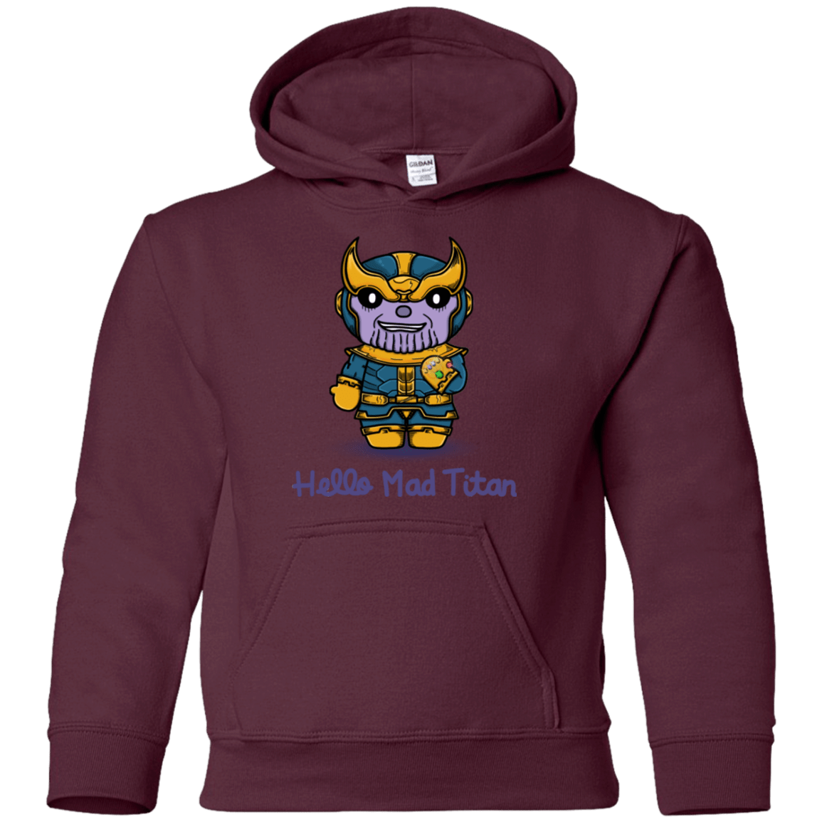Sweatshirts Maroon / YS Hello Mad Titan Youth Hoodie