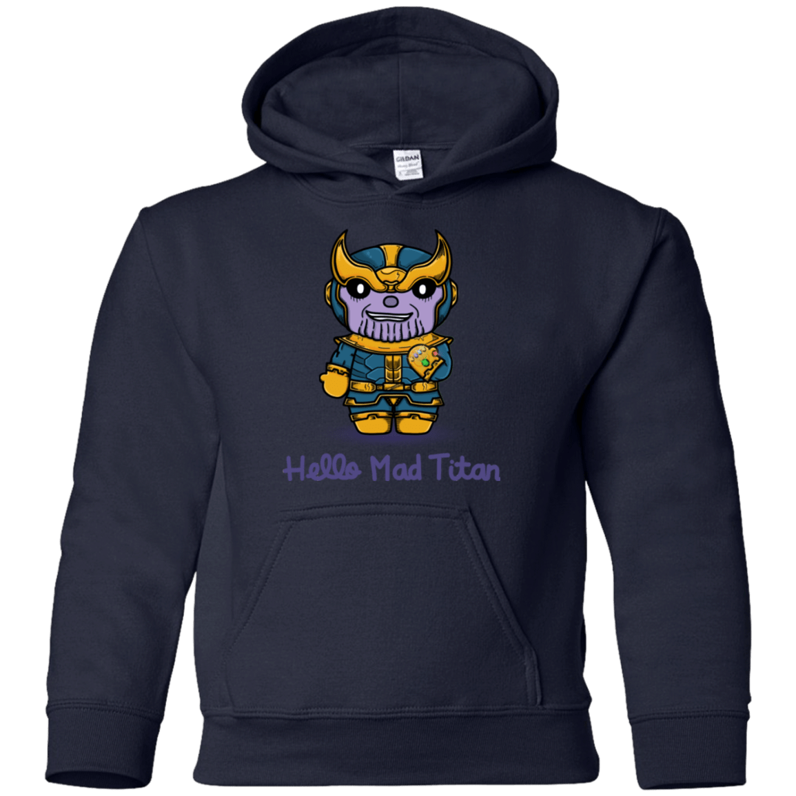 Sweatshirts Navy / YS Hello Mad Titan Youth Hoodie