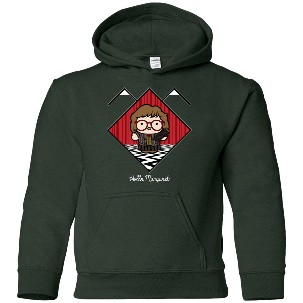 Sweatshirts Forest Green / YS Hello Margaret Youth Hoodie
