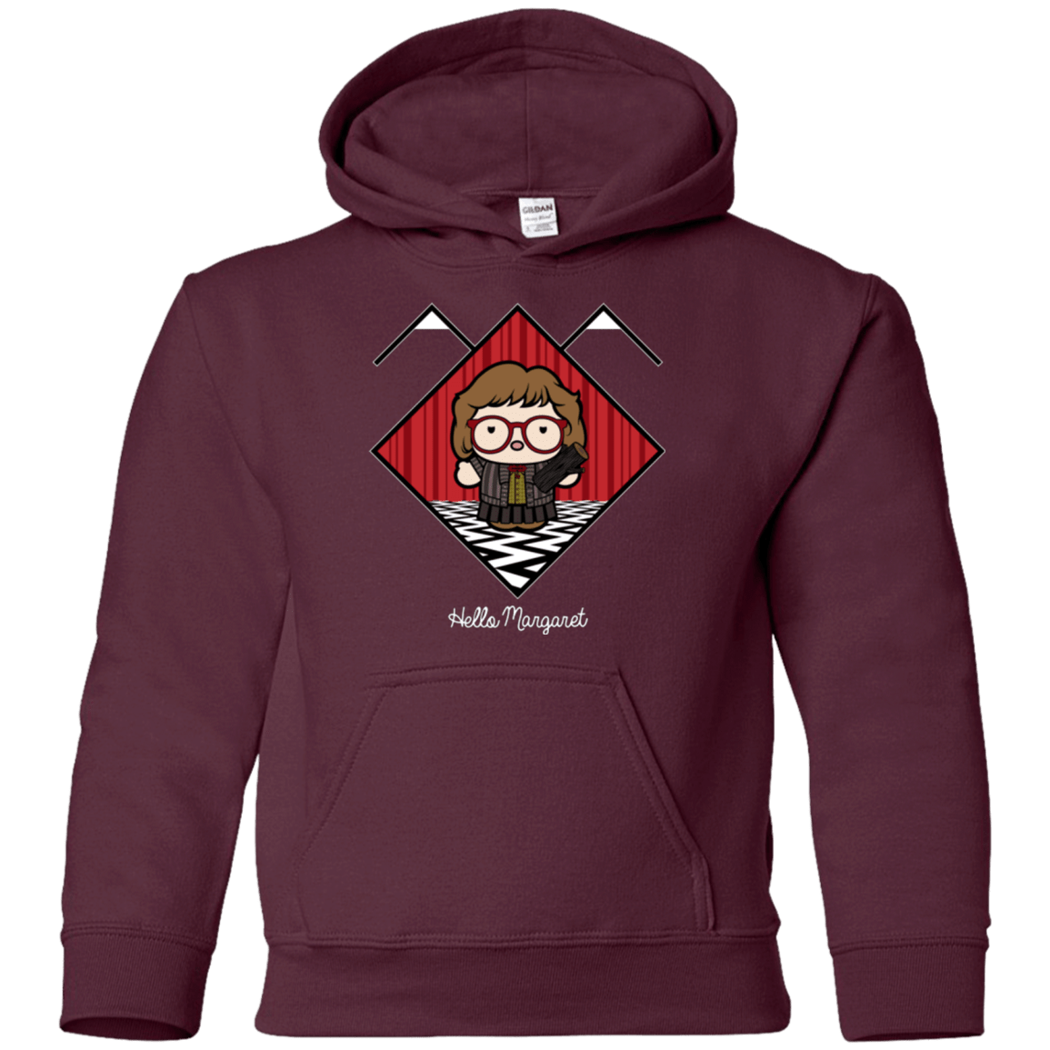 Sweatshirts Maroon / YS Hello Margaret Youth Hoodie