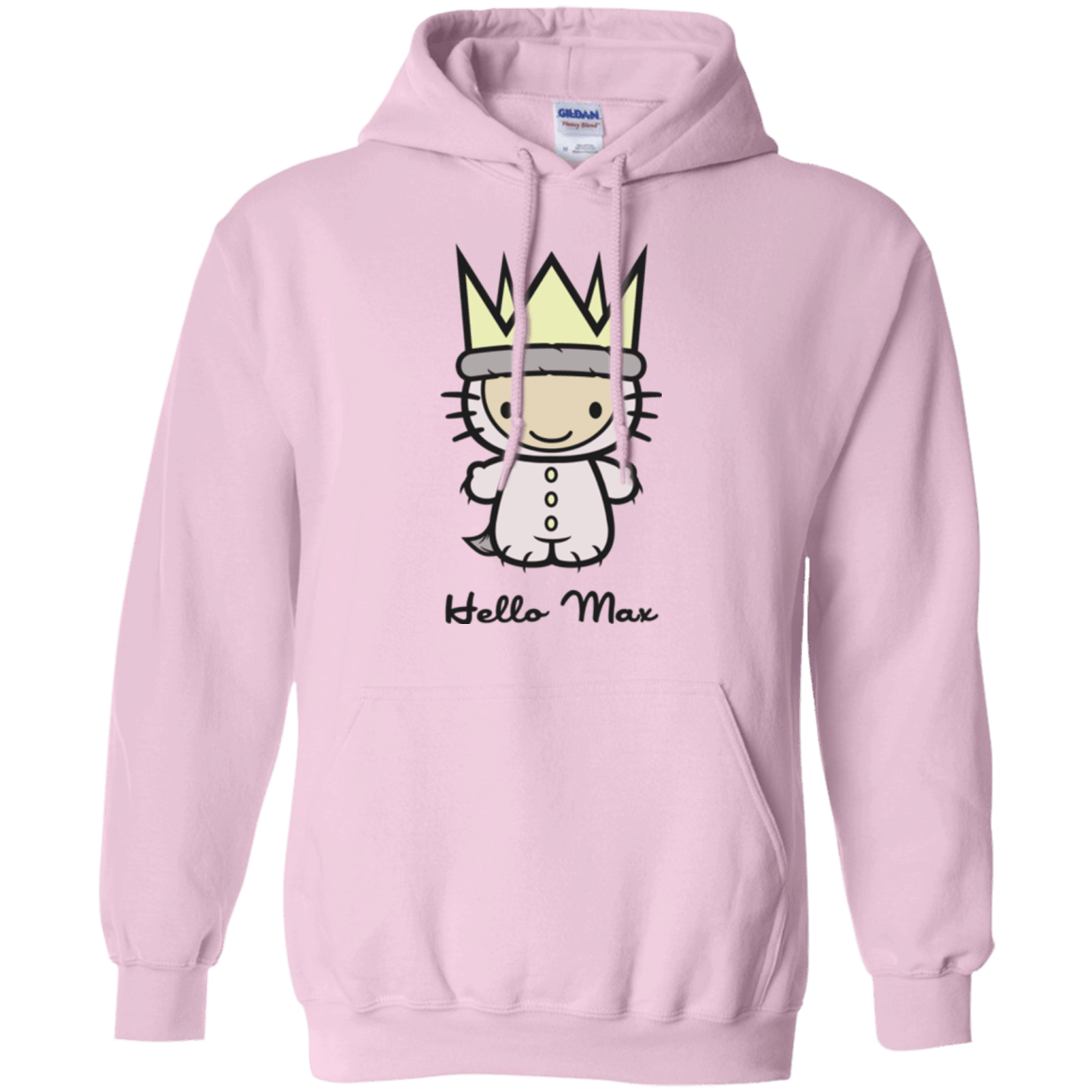 Sweatshirts Light Pink / Small Hello Max Pullover Hoodie