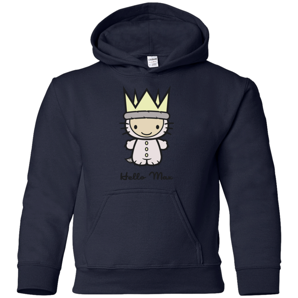 Sweatshirts Navy / YS Hello Max Youth Hoodie