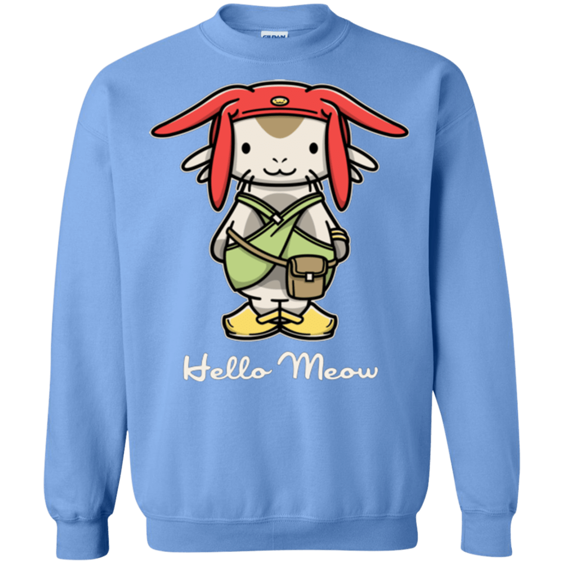 Sweatshirts Carolina Blue / Small HELLO MEOW Crewneck Sweatshirt