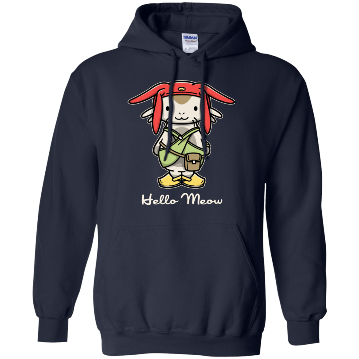 Sweatshirts Navy / Small HELLO MEOW Pullover Hoodie