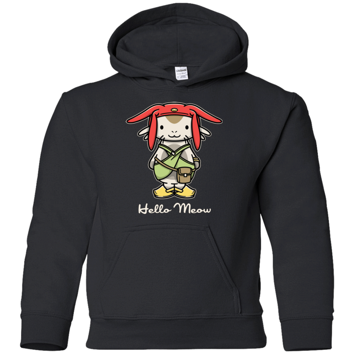 Sweatshirts Black / YS HELLO MEOW Youth Hoodie