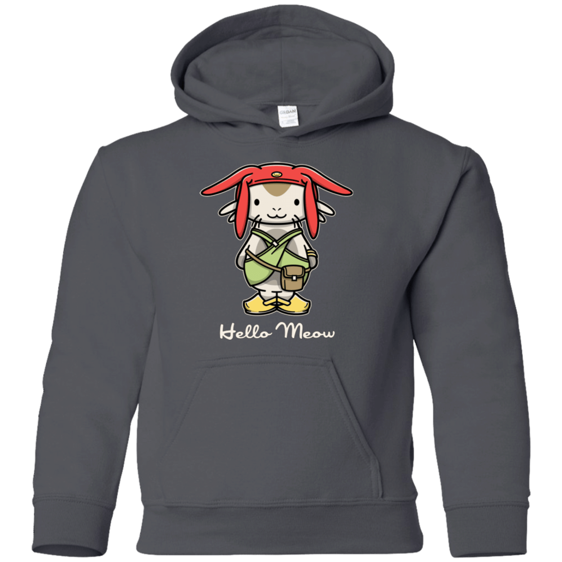 Sweatshirts Charcoal / YS HELLO MEOW Youth Hoodie