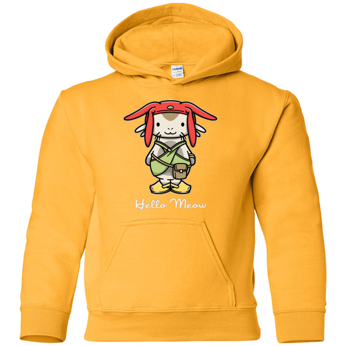 Sweatshirts Gold / YS HELLO MEOW Youth Hoodie