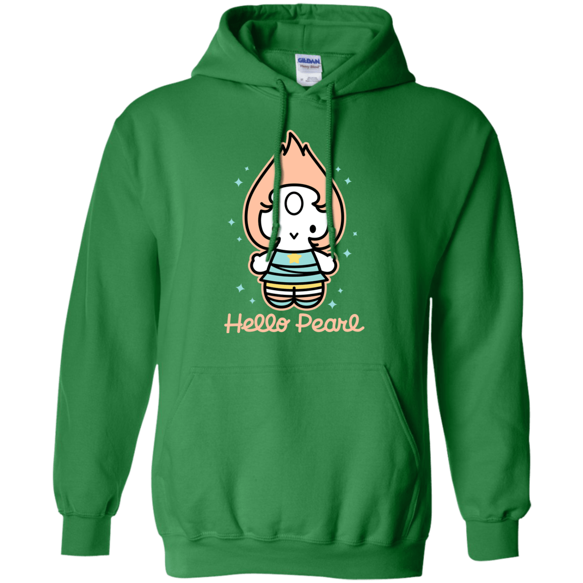Sweatshirts Irish Green / S Hello Pearl Pullover Hoodie