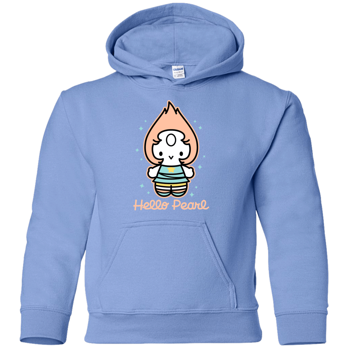 Sweatshirts Carolina Blue / YS Hello Pearl Youth Hoodie