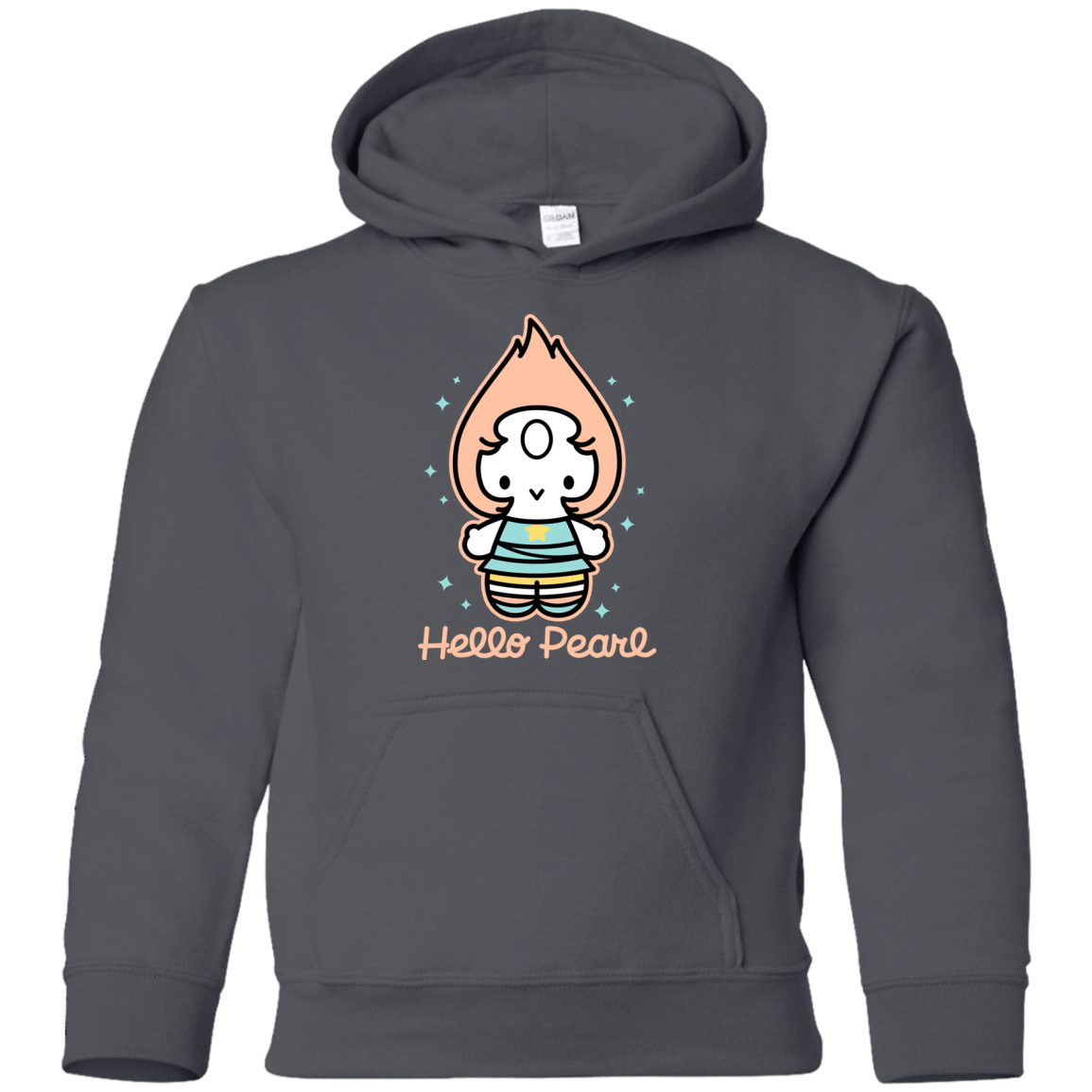 Sweatshirts Charcoal / YS Hello Pearl Youth Hoodie