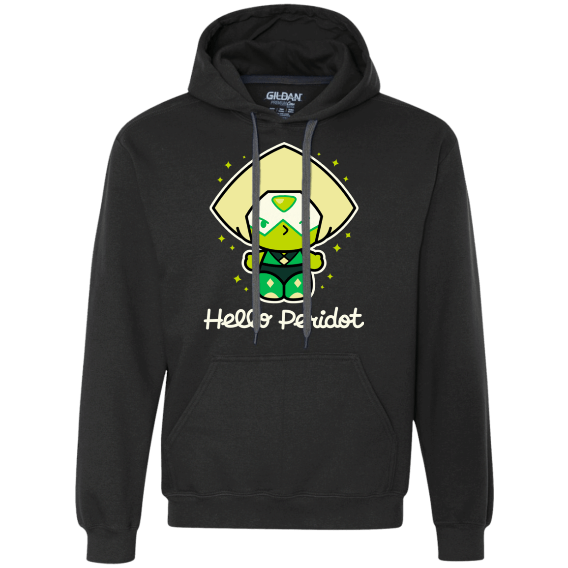 Sweatshirts Black / S Hello Peridot Premium Fleece Hoodie