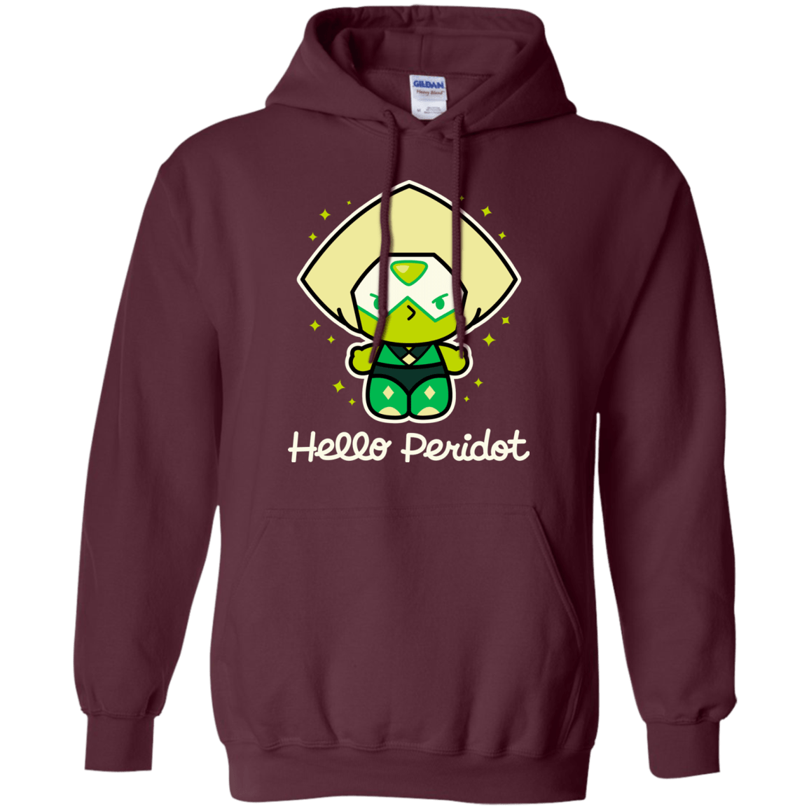 Sweatshirts Maroon / S Hello Peridot Pullover Hoodie