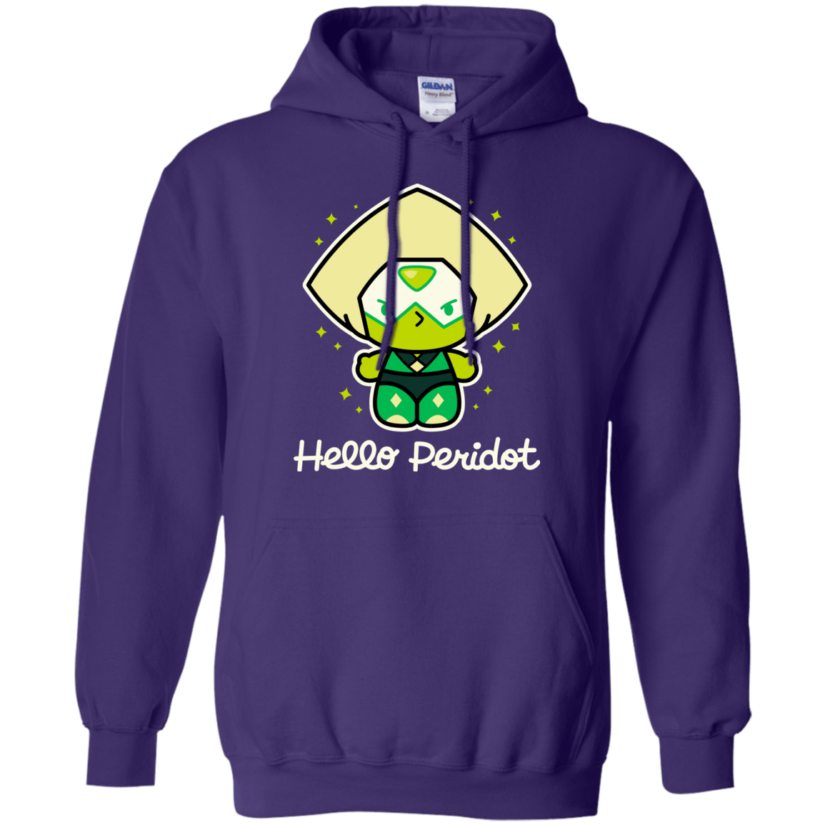 Sweatshirts Purple / S Hello Peridot Pullover Hoodie