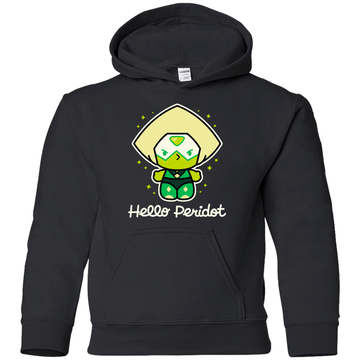 Sweatshirts Black / YS Hello Peridot Youth Hoodie