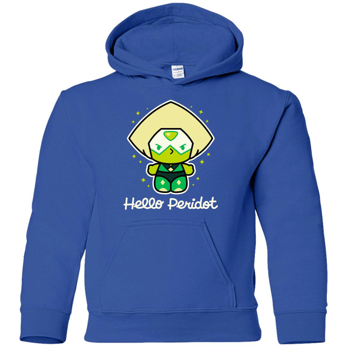 Sweatshirts Royal / YS Hello Peridot Youth Hoodie