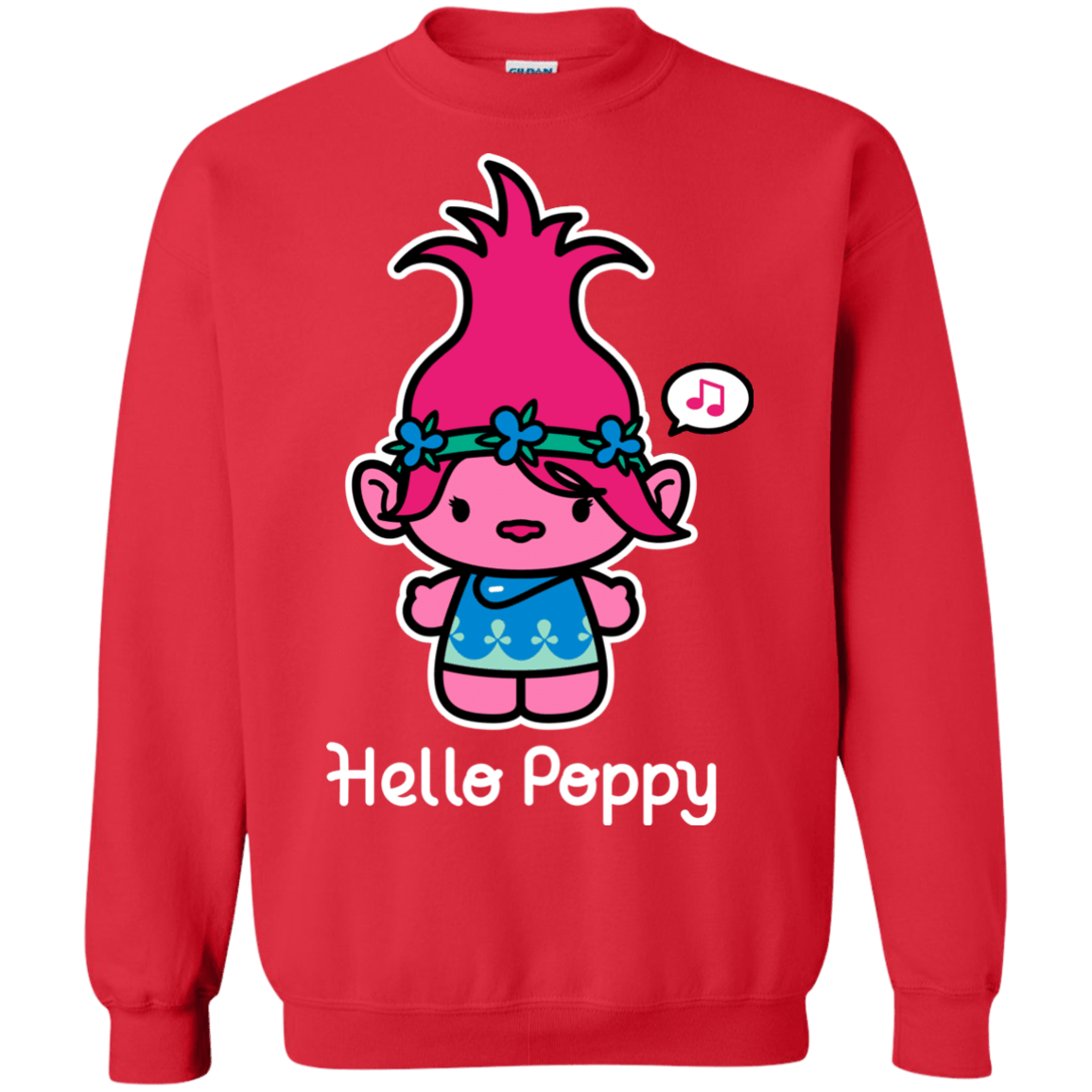 Sweatshirts Red / S Hello Poppy Crewneck Sweatshirt