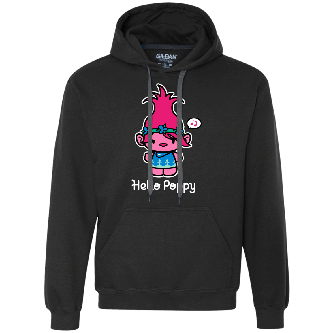 Sweatshirts Black / S Hello Poppy Premium Fleece Hoodie