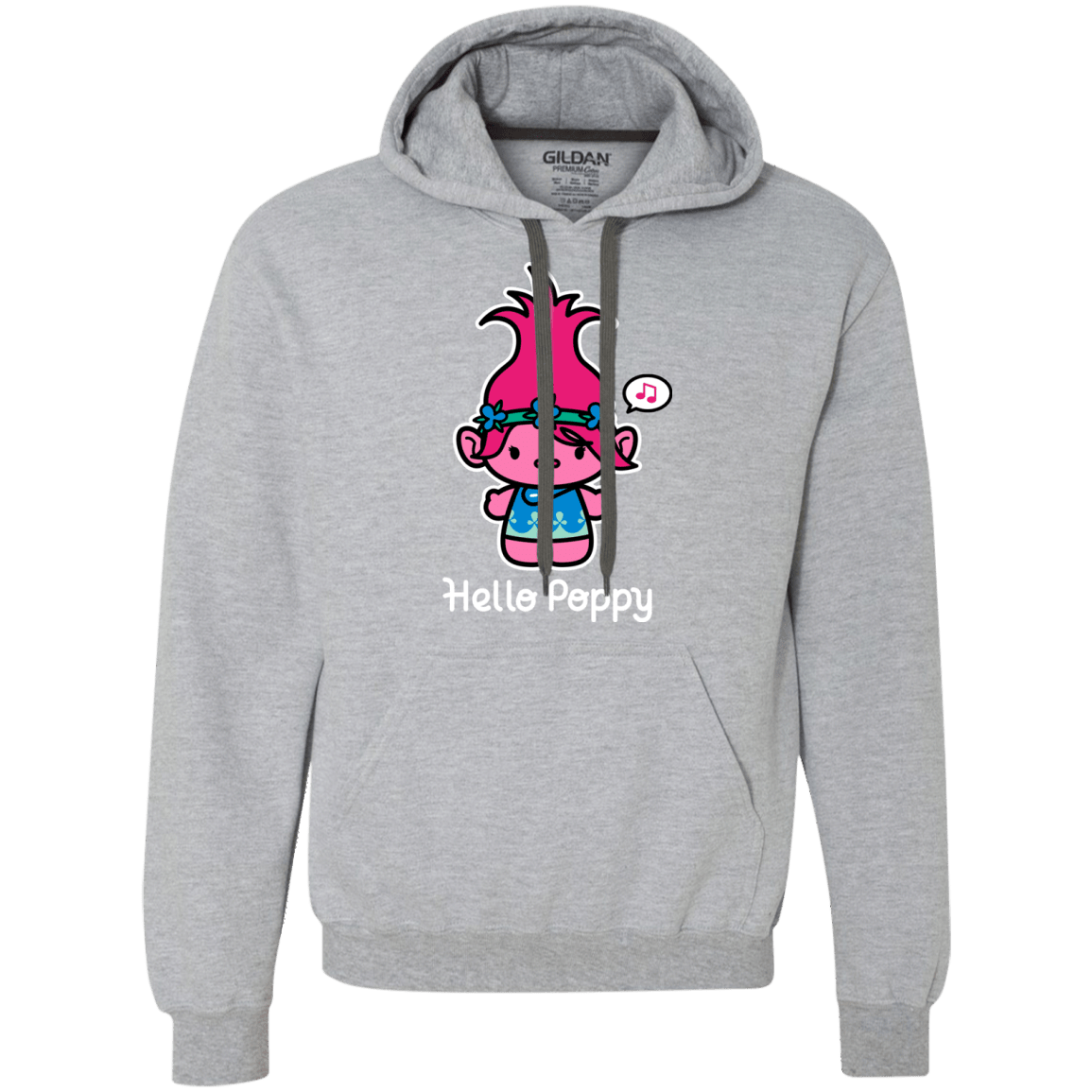 Sweatshirts Sport Grey / S Hello Poppy Premium Fleece Hoodie