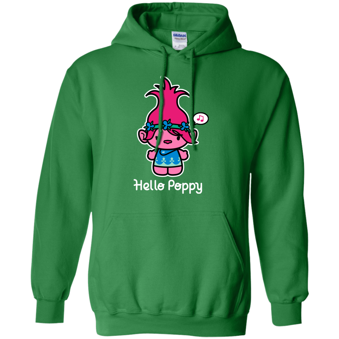 Sweatshirts Irish Green / S Hello Poppy Pullover Hoodie