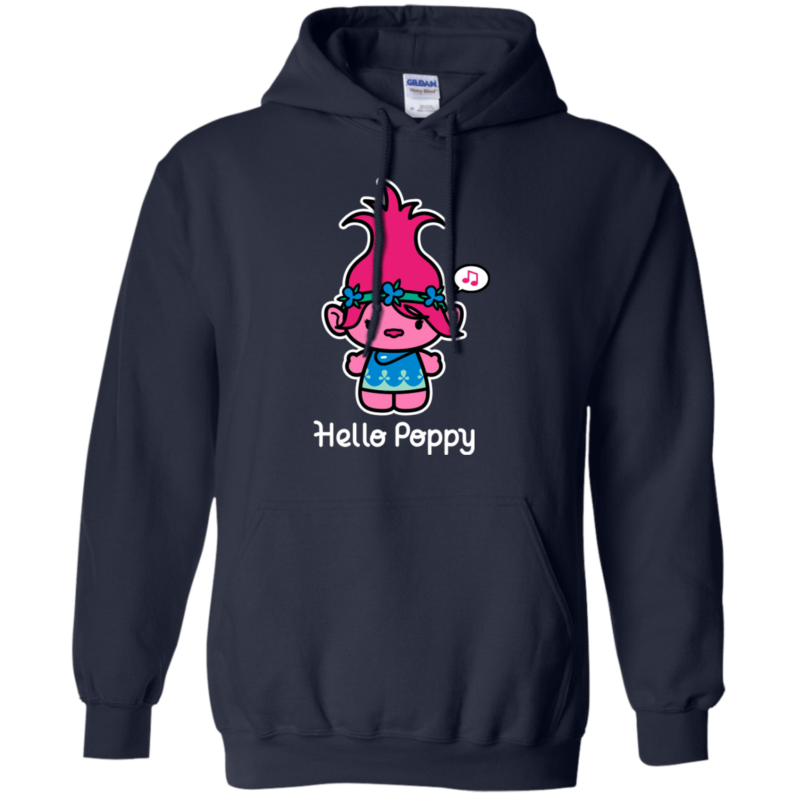 Sweatshirts Navy / S Hello Poppy Pullover Hoodie