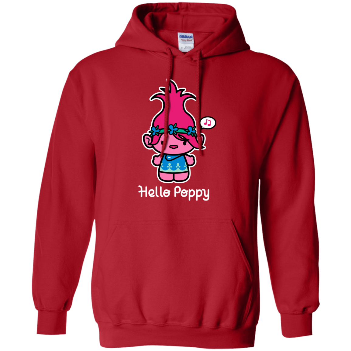 Sweatshirts Red / S Hello Poppy Pullover Hoodie
