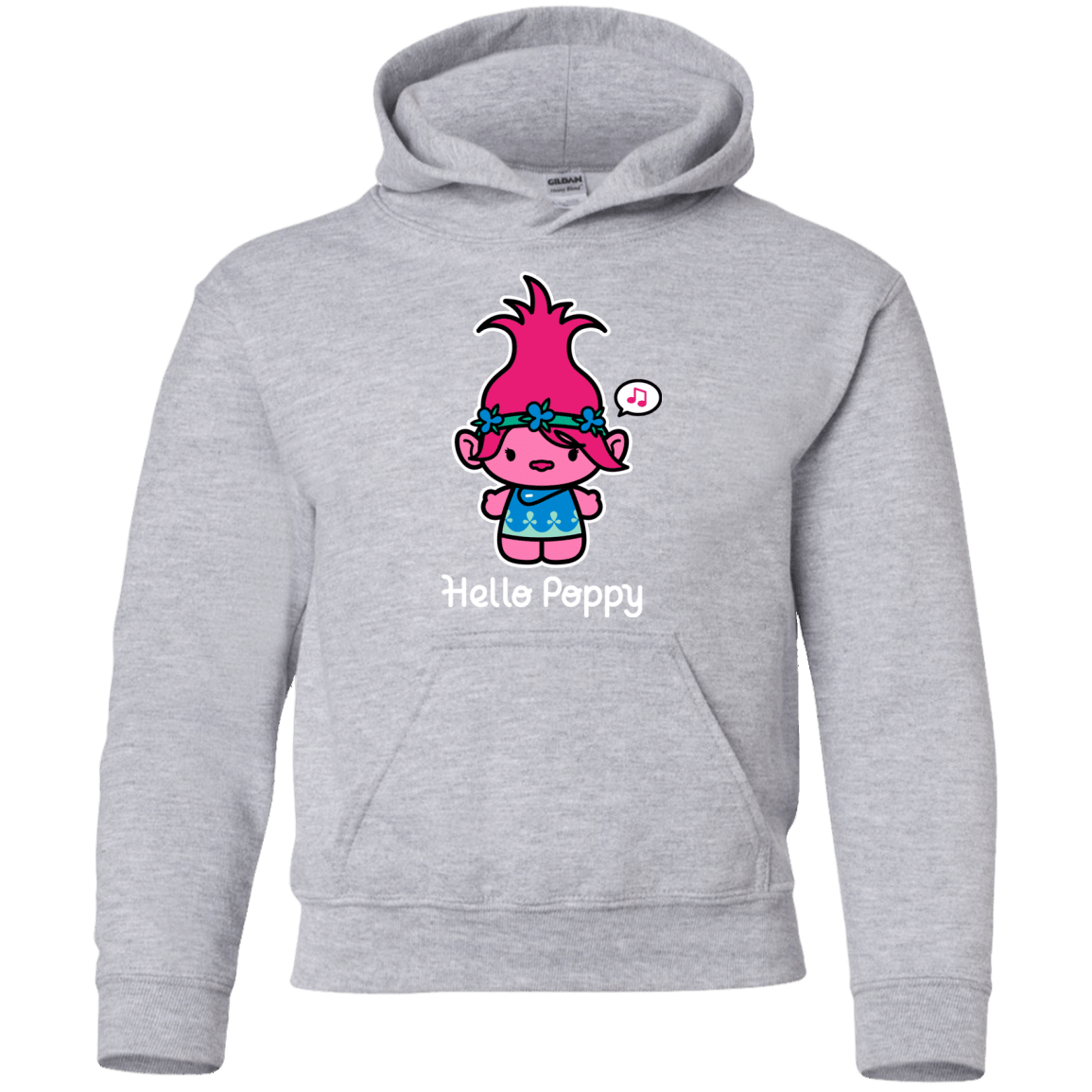 Sweatshirts Sport Grey / YS Hello Poppy Youth Hoodie
