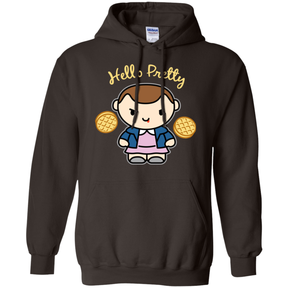 Sweatshirts Dark Chocolate / Small Hello Pretty Pullover Hoodie