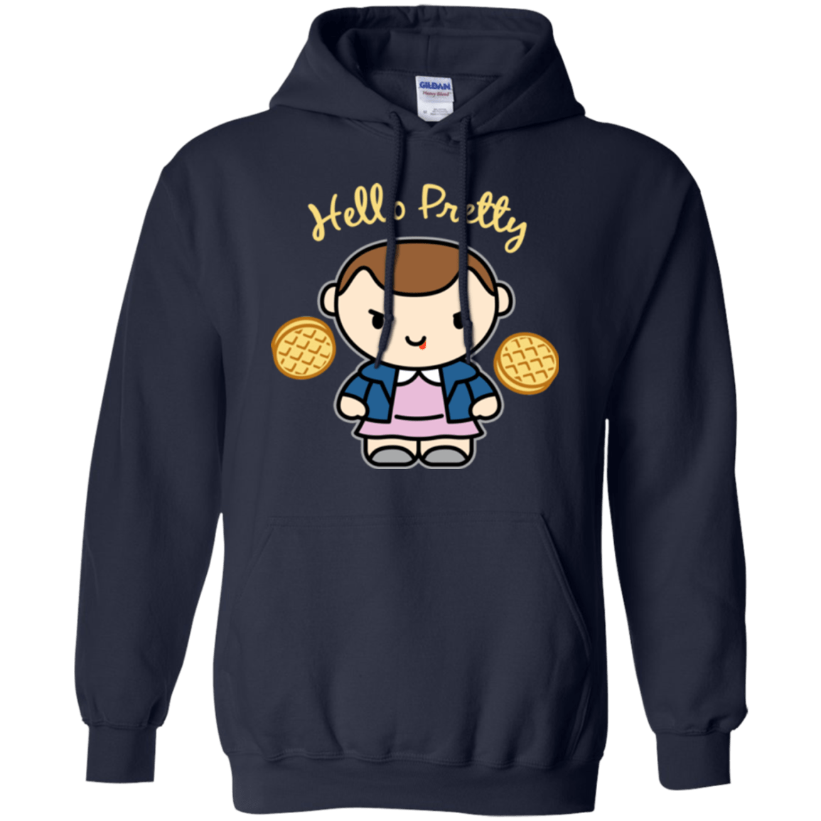 Sweatshirts Navy / Small Hello Pretty Pullover Hoodie