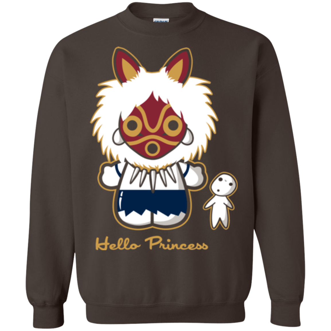 Sweatshirts Dark Chocolate / Small Hello Princess Crewneck Sweatshirt