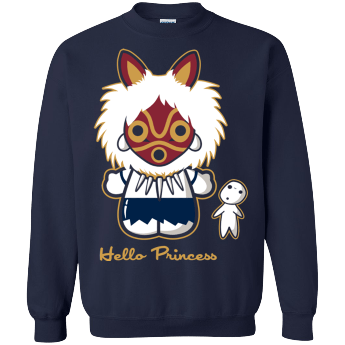 Sweatshirts Navy / Small Hello Princess Crewneck Sweatshirt