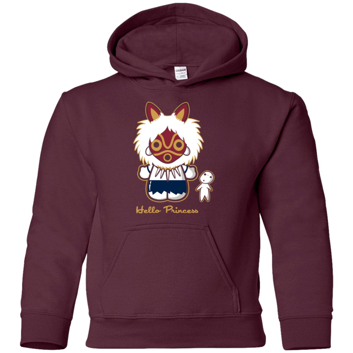 Sweatshirts Maroon / YS Hello Princess Youth Hoodie