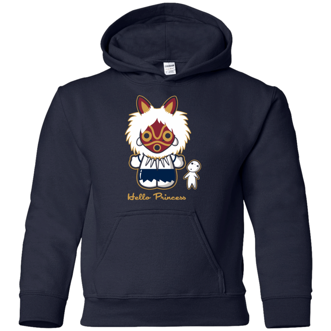 Sweatshirts Navy / YS Hello Princess Youth Hoodie