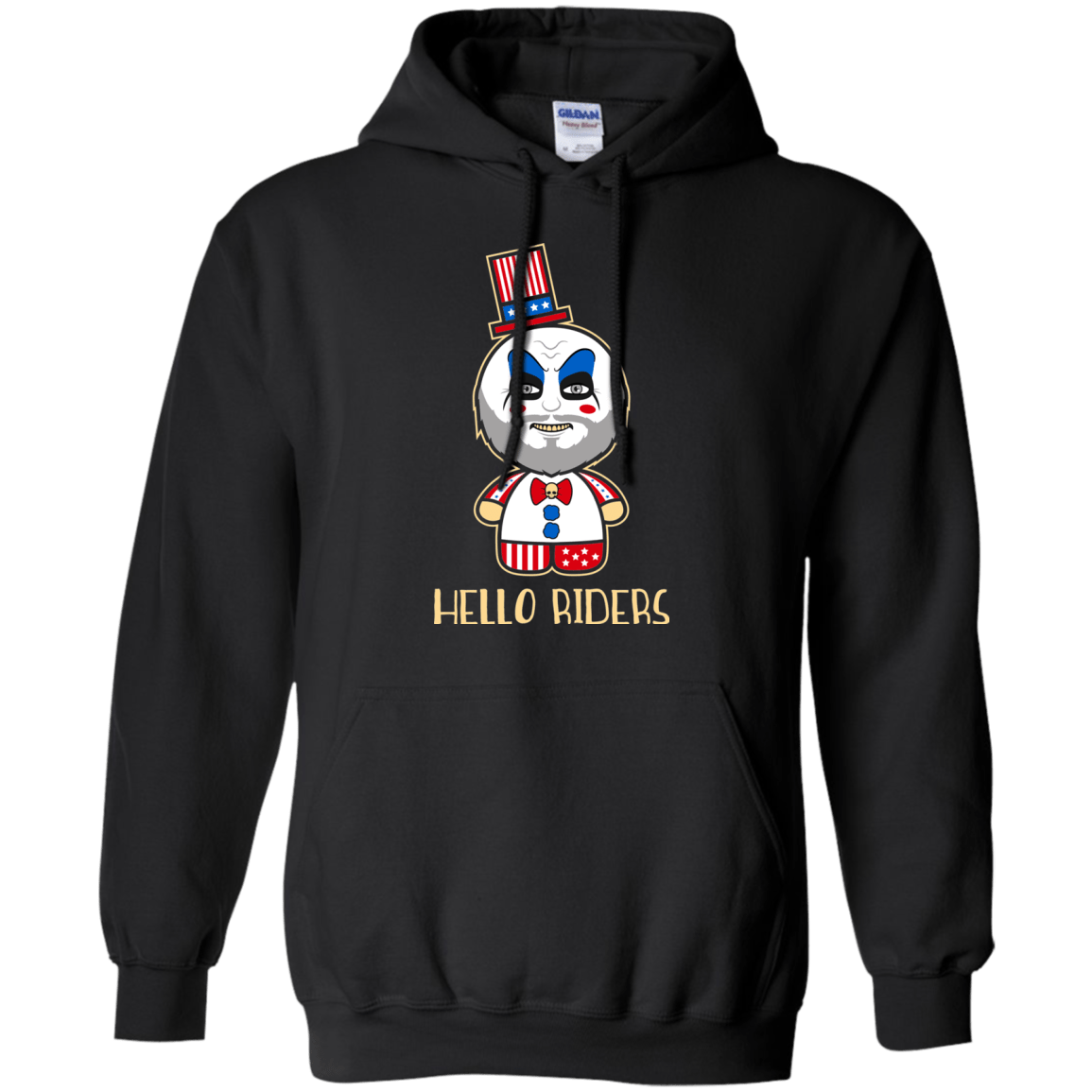 Sweatshirts Black / Small Hello Rider Pullover Hoodie