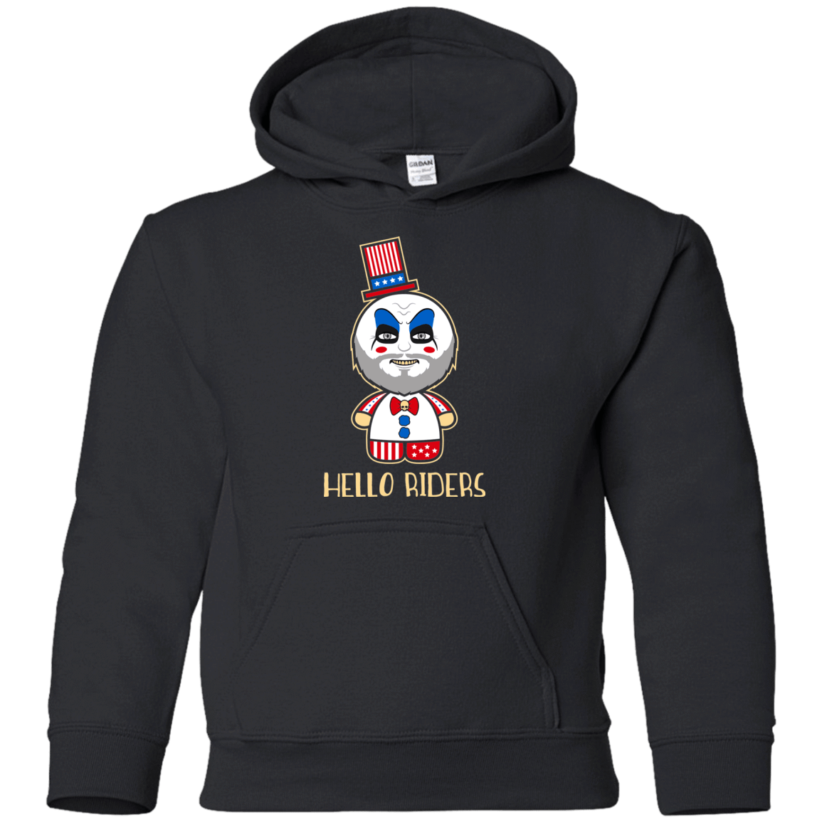 Sweatshirts Black / YS Hello Rider Youth Hoodie