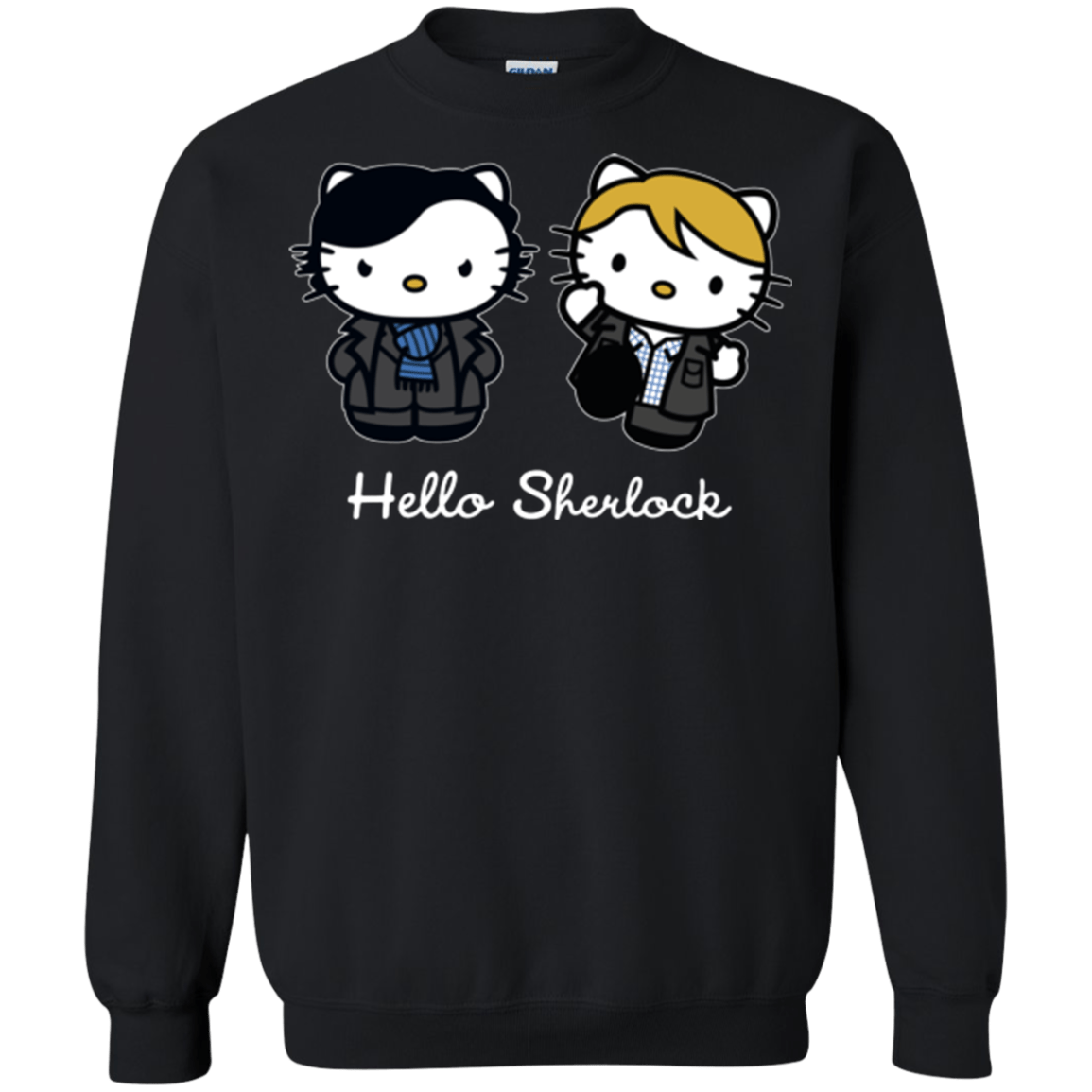 Sweatshirts Black / Small Hello Sherlock Crewneck Sweatshirt