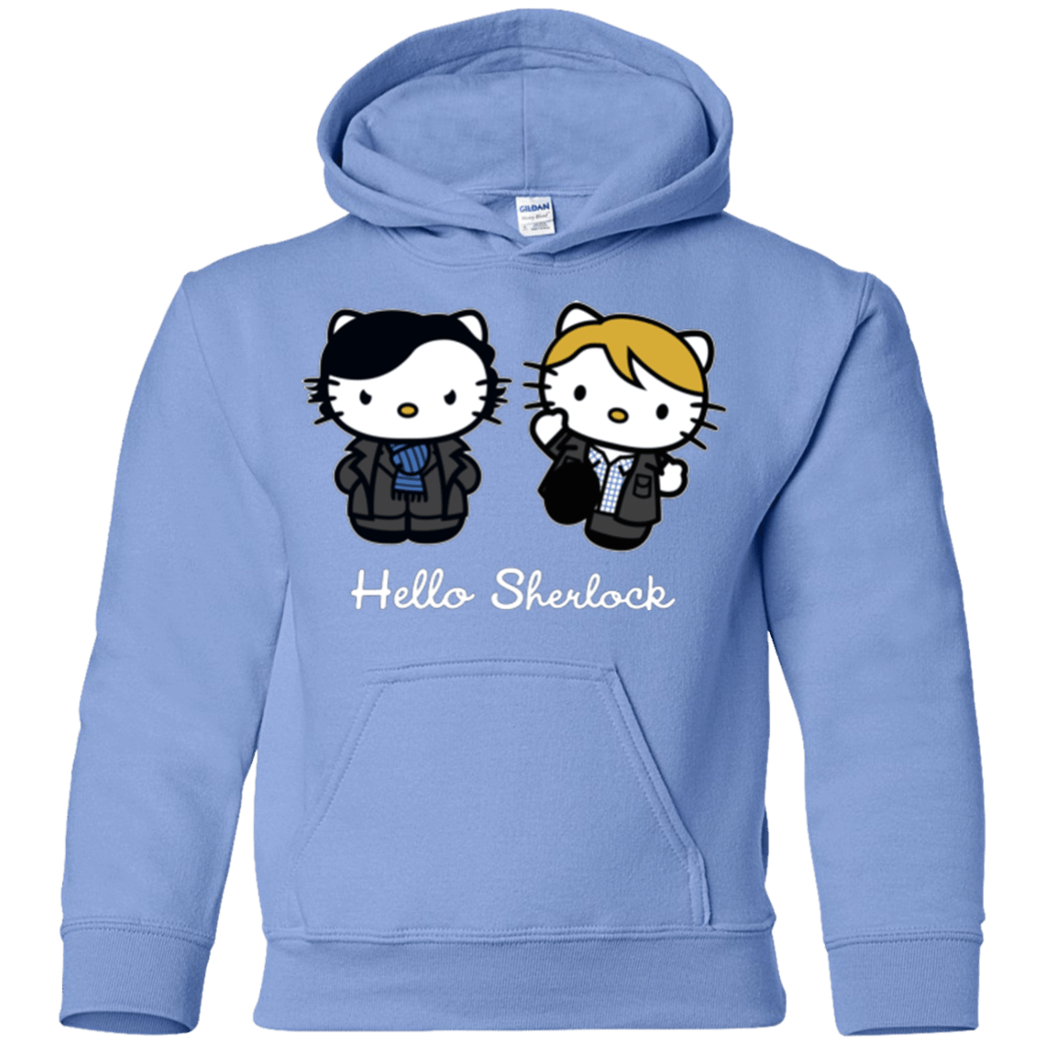 Sweatshirts Carolina Blue / YS Hello Sherlock Youth Hoodie