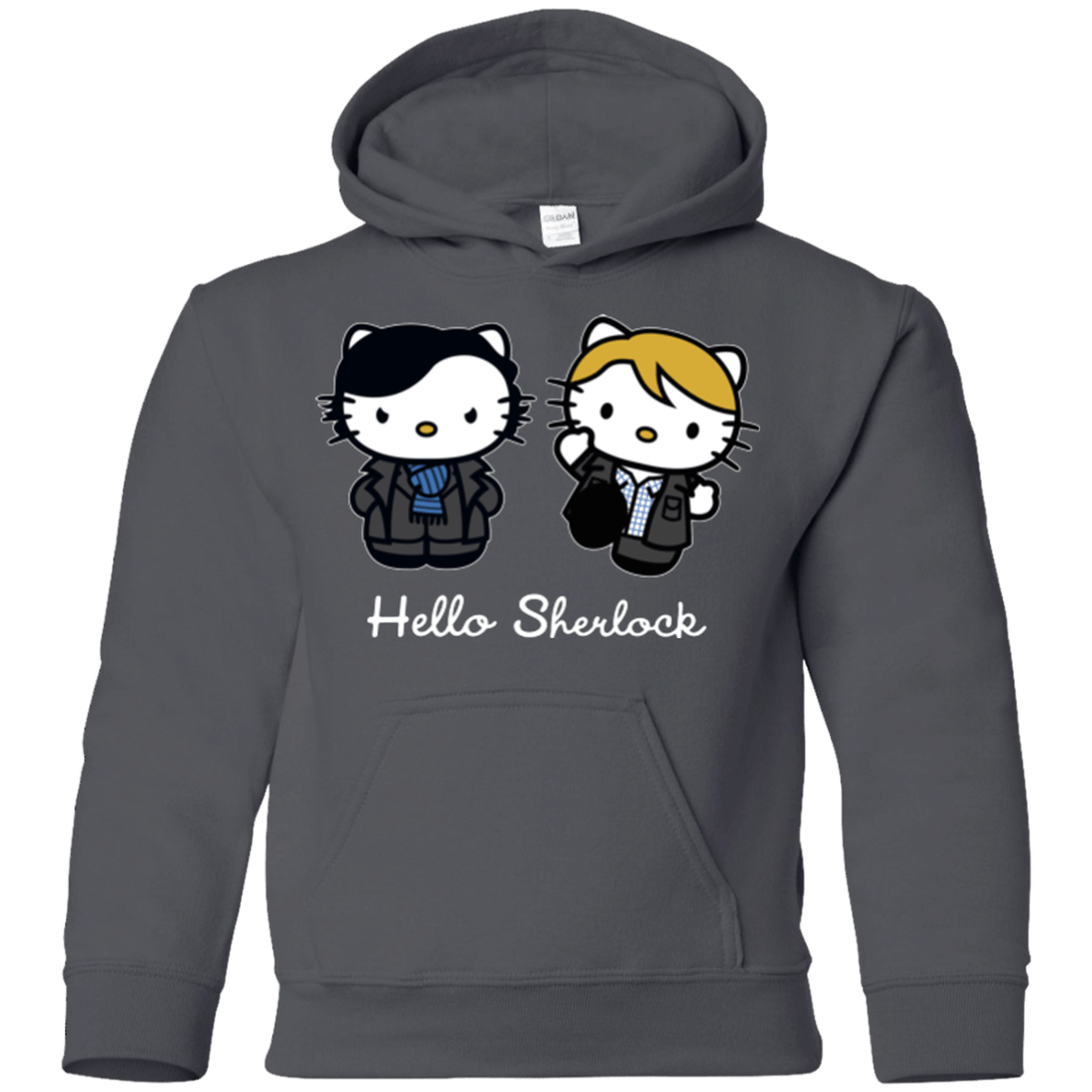 Sweatshirts Charcoal / YS Hello Sherlock Youth Hoodie