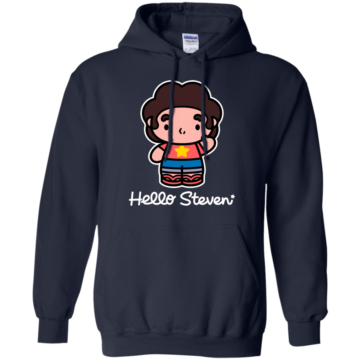 Sweatshirts Navy / S Hello Steven Pullover Hoodie