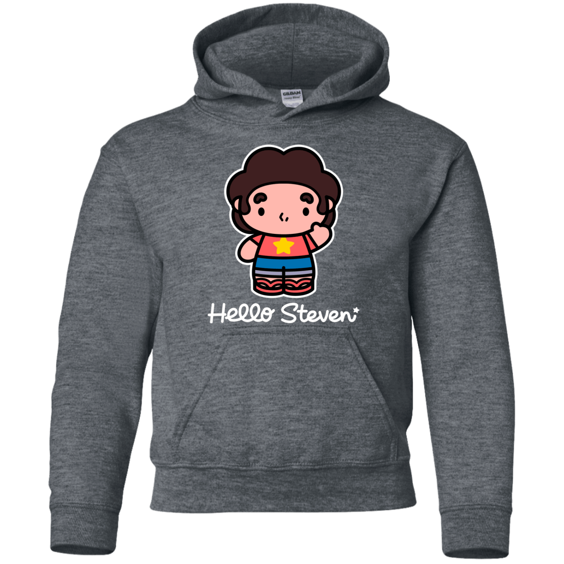 Sweatshirts Dark Heather / YS Hello Steven Youth Hoodie
